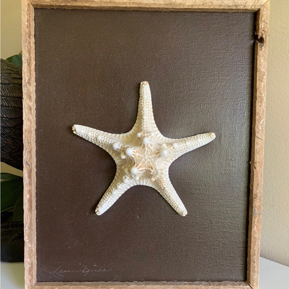 LAST CALL - Fog Bank Studio Framed Starfish by Leanne Bjerke - Picture 1 of 5